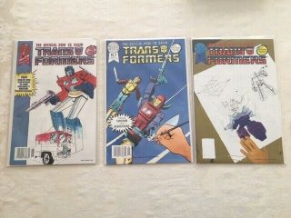 How To Draw Transformers Comics Vintage Issues 1,  3,  & 4
