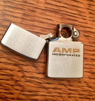 Vintage 1990’s Zippo Lighter Amp Telecom Division Logo Advertising