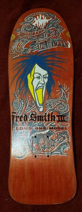 Vintage Alva Fred Smith Loud One Iii Skateboard Deck