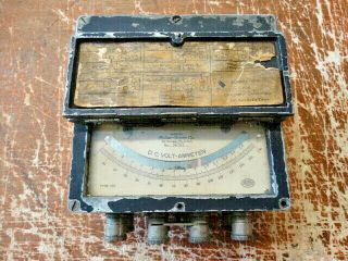 Vintage / Antique Roller - Smith Ac Volt - Ammeter 60 Cycles Type Isd Bethlehem Pa