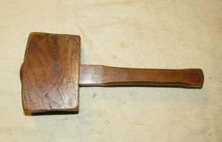 Vintage Wooden Mallet Old Woodworking Tool Old Tool