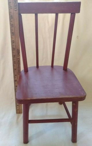 Vintage Fully Hand Crafted Wooden Miniature Doll/ Bear Chair 18 " X8 " 50 Off