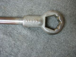 Vintage Akron Style 17 Fire Hydrant Wrench Adjustable Valve Wrench