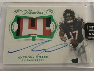 Anthony Miller 2018 Flawless Emerald True Rpa Rookie Patch Auto 2/5 Bears