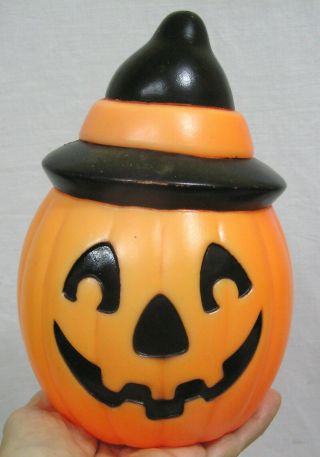Vintage Empire Halloween Blow Mold Light Scarce Size Jol With Witch Hat 1995