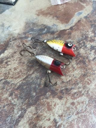 Vintage Heddon Fishing Lures Tiny Lucky 13’s
