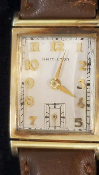 Hamilton Gilbert Vintage 19 - Jewel 19j Cal 982 14k - Gold 14 - Karat