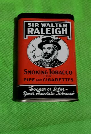 Sir Walter Raleigh Vintage Verticle Tobacco Tin,  Brown & Williamson,  Louisville