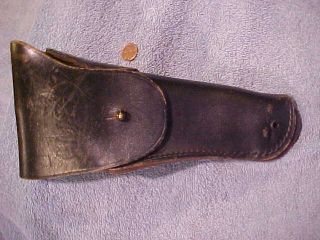 Vintage Bolen Lea Prod Black Gi Leather M1911 45 Auto Flap Holster M1916 Tgst