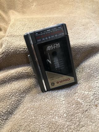 Vintage Ge Radio Cassette Tape Player 3 - 5470b Portable Am Fm