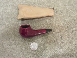 Vintage Lloyds " Compact " Century Old Briar Tobacco Pipe Italy 3 3/4 " Long
