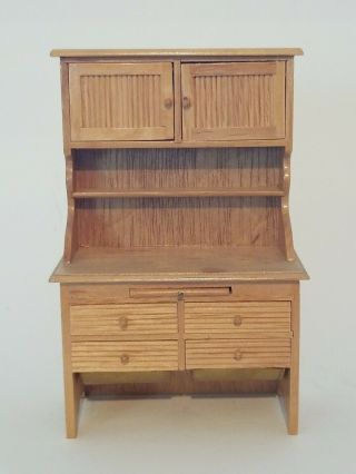 Vintage Dollhouse Miniature 1:12 Scale Kitchen Sideboard Cabinet Buffet Hutch