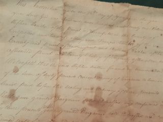 1771 Antique Colonial Deed Culpeper Va Signed John Jameson Colonel Am Rev