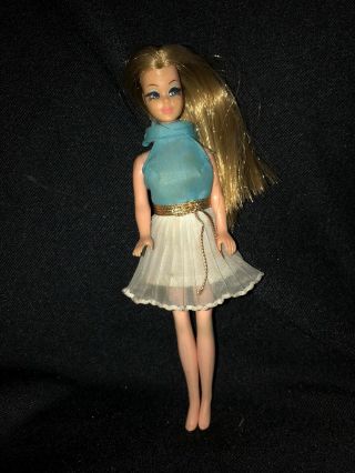 Lovely Vintage 1970 Topper Dawn Doll In Dress S11a Japan