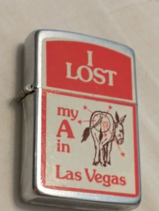Vintage I Lost My A In Las Vegas Lighter My - Lite Brand