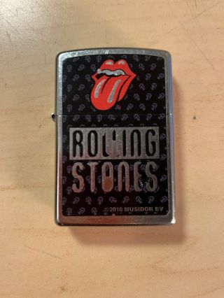 Rolling Stones Zippo Lighter - - D 11 Bradford,  Pa Made In Usa
