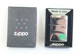 Zippo Lighter Clover Leaf Design