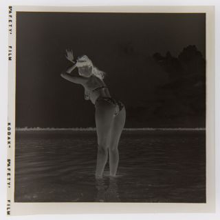Bikini Clad Bettie Page 1954 Camera Negative Bunny Yeager W/ Copyright Transfer 3