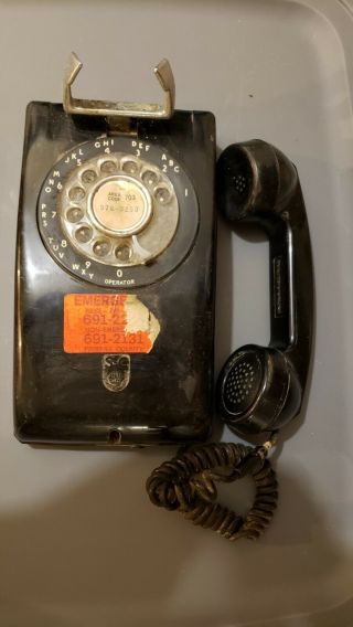 Vintage Wall Mount Rotary Phone 70s