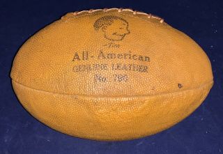Antique Circa 1910 Blunt Ended All American Brand Melon Football Early Vintage