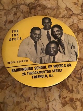 Vintage Advertising Record Brush Cleaner Duster “the Ink Spots” Decca Records