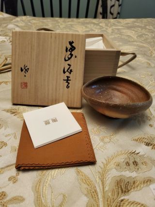 Kakurezaki Ryuichi Japanese Bizen Guinomi Cup Pottery Ceramics