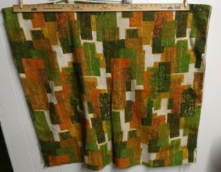 Bark Cloth Vintage Fabric Upholstery Pillow Curtain Drape Mid Century