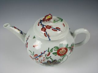 18th Century Antique Worcester English Porcelain Teapot 2
