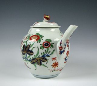 18th Century Antique Worcester English Porcelain Teapot 3