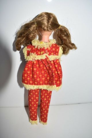 Vintage Mattel Twist and turn Skipper Doll with sausage curls and Wooly PJ ' S 2