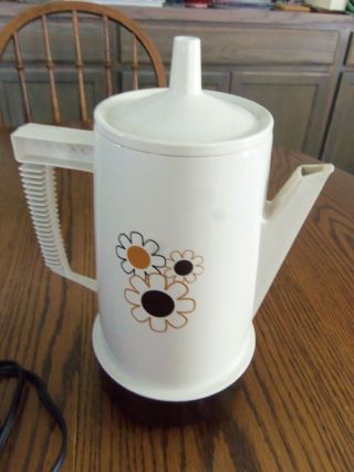 Vintage Regal Poly Perk Coffee Maker PERCOLATOR 4 - 8 Cup Pot Cream 2
