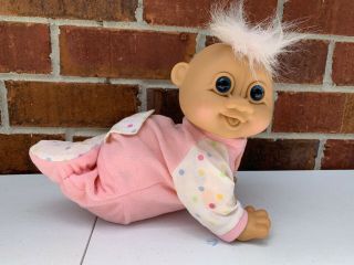 Vintage Russ Troll Dolls.  Crawling Baby Giggles Battery Operated Troll Collector