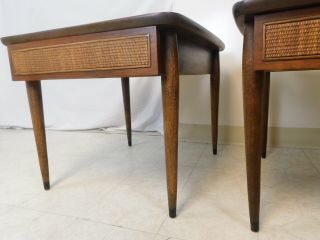 Pair C1969 Mid Century Modern American Of Martinsville Side Surfboard End Tables