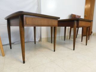 PAIR c1969 Mid Century Modern AMERICAN of Martinsville Side Surfboard End Tables 2