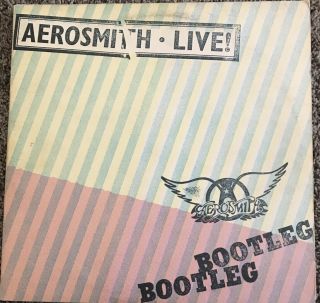 Aerosmith,  Live,  Bootleg.  1978 Vintage Vinyl 2 Lp Record,  Nm