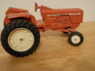 Vintage Red Metal Allis Chalmers Toy Tractor