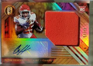 2020 Panini Gold Standard Clyde Edwards Helaire Rookie Patch Auto /99 Chiefs