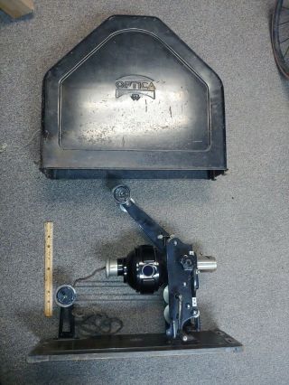 35 Mm Hand Crank Antique Motion Picture Film Projector Optica Made By Bing.