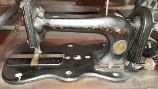 Antique Singer Model 12 " Fiddle Base " Treadle Sewing Machine,  Top (p314)
