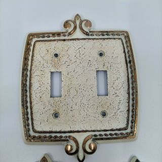 Vintage Amerock Bonaventure Gold Regency Switch Plate And Outlet Cover