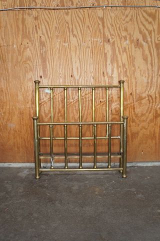 Antique Brass Headboard & Footboard Victorian Style Bed Aged Patina Full Size 2