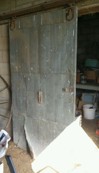 000 Awesome Antique Metal Sliding Rolling Barn Door Rail 100 Years Old Reclaimed