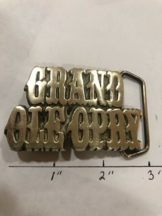 Vintage 1978 Grand Ole Opry Brass Country Music Nashville Tennessee Belt Buckle