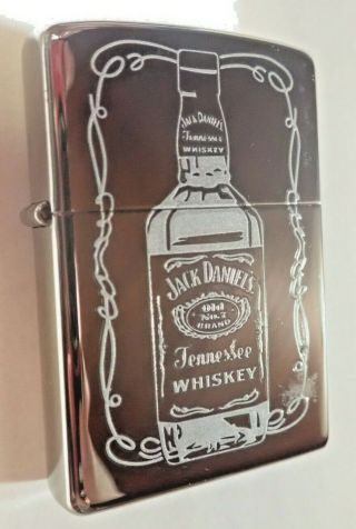 Vintage Zippo Jack Daniels Old No 7 Bottle Tennessee Whiskey 2005 Unfired