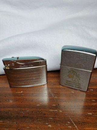 Vintage Automatic Brother Lite Cigarette Lighter And Ng Zippo Lighter