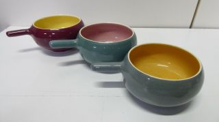 3 Vintage Martin Boyd Rammekins Australian Pottery