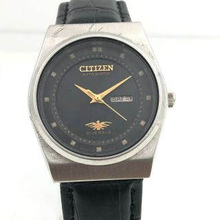Vintage Men ' s Citizen 6650A Day Date 31mm Automatic 21 - Jewels Wrist Watch A9193 2