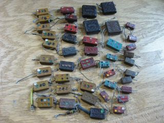 Assorted Silver Mica Domino Capacitor Grab - Bag - Vintage Pulls Qty 40