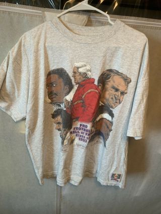 Vintage 90’s Nutmeg Tee Shirt Nfl Pro Football Hall Of Fame Walter Payton 1993 ✅