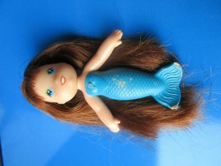 Vintage 1979 Kenner Sea Wees Merry Mermaid Blue